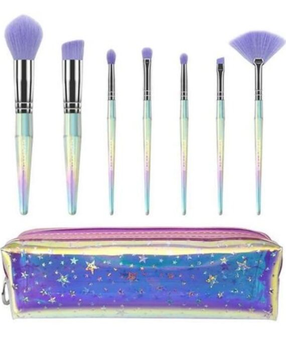 Set de 7 Brochas de KLEANCOLOR con cosmetiquera