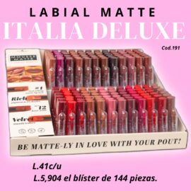 Blister Labial matte Italia Deluxe
