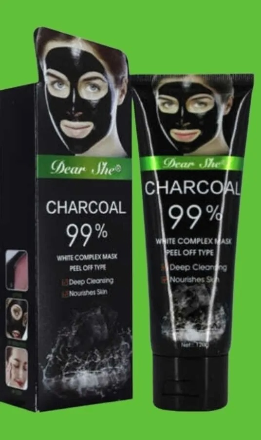 Máscara facial de carbón máscara compleja blanca tipo 120 gm querida limpia prof