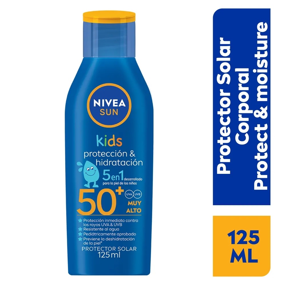 Protector solar Nivea sun kids FPS 50 – 125 ml