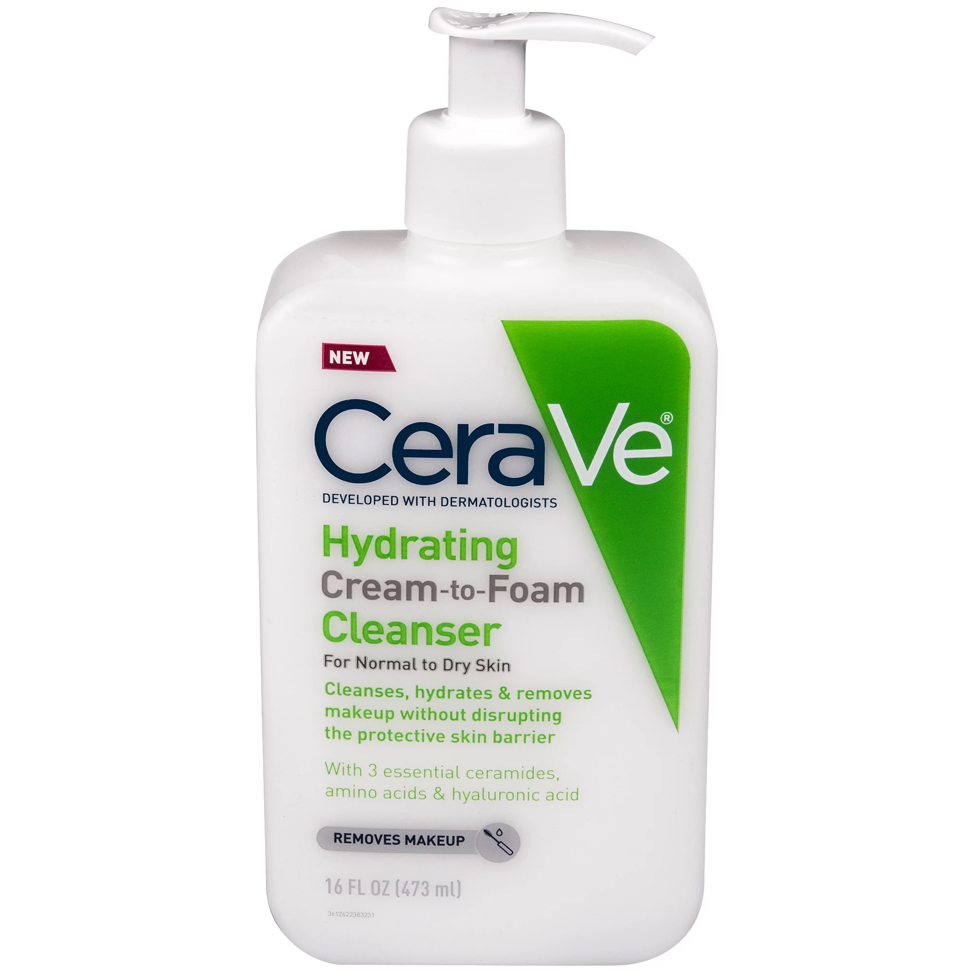 Cerave Hydrating Cream-to-Foam Cleanser 16oz